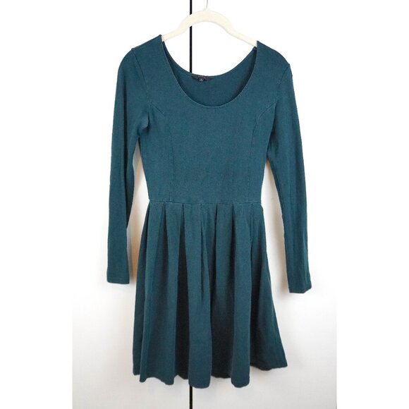Aritzia (Talula) "Lambeth" Long-Sleeve Fit & Flare Mini Dress in "Everest" - Picture 5 of 8
